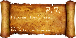 Pildner Tomázia névjegykártya